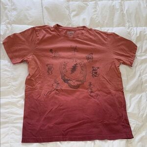 Grateful Dead Men's Red Graphic T-Shirt